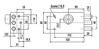 Сенат ЗНП 1-5 5кл б/о [Ит] Соболь помповый 153 Замок накладной (4)