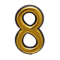 Цифра дверная АЛЛЮР пластик "8" золото (3000,20!!!) Цифра дверная АЛЛЮР пластик "8" золото (3000,20!!!)