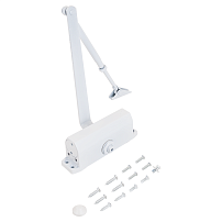 NOTEDO Доводчик дверной DC-100 Классика WHITE до 100кг белый (10) NOTEDO Доводчик дверной DC-100 Классика WHITE до 100кг белый (10)