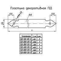 Н.Новгород пластина декоративная ПД-200-25-2-S черный матовый (4) Н.Новгород пластина декоративная ПД-200-25-2-S черный матовый (4)
