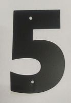 Цифра дверная Пермь "5" черная 60 мм Цифра дверная Пермь "5" черная 60 мм