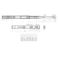 StahlBuro направляющие шариковые с доводчиком (2 шт.) 35-350 /14"/ хром (20) StahlBuro направляющие шариковые с доводчиком (2 шт.) 35-350 /14"/ хром (20)