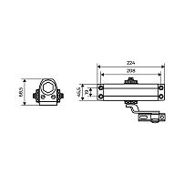 АЛЛЮР Доводчик дверной COMFORT(КОМФОРТ) ДД 208/4-6 A-S (до140 кг) серебро RAL9006, морозостойкий(10) АЛЛЮР Доводчик дверной COMFORT(КОМФОРТ) ДД 208/4-6 A-S (до140 кг) серебро RAL9006, морозостойкий(10)