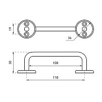 Киров Секрет РС-100 инд.упак. бронза Ручка-скоба (80) Киров Секрет РС-100 инд.упак. бронза Ручка-скоба (80)