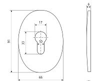 Накладка для ц/м Апекс DP-С-11-AB овальная (288,24!!!) Накладка для ц/м Апекс DP-С-11-AB овальная (288,24!!!)