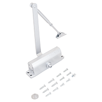 NOTEDO Доводчик дверной DC-090 SILVER до 130 кг серебро (10) NOTEDO Доводчик дверной DC-090 SILVER до 130 кг серебро (10)