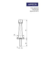 Апекс DS-0015-GM мат. золото ограничитель дверной прямой (300,10) Апекс DS-0015-GM мат. золото ограничитель дверной прямой (300,10)