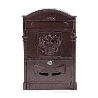 Ящик почтовый АЛЛЮР №4011 "Герб" медь (5) Ящик почтовый АЛЛЮР №4011 "Герб" медь (5)