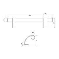 БУЛАТ РС-02.400.INOX нерж. cталь 304, регулируемая, ручка скоба для алюм. и ПВХ дверей,(АРД-02) (8) БУЛАТ РС-02.400.INOX нерж. cталь 304, регулируемая, ручка скоба для алюм. и ПВХ дверей,(АРД-02) (8)