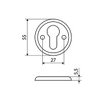 Накладка для ц/м АЛЛЮР 016PZ-55 PB золото для финских дверей (200,20) Накладка для ц/м АЛЛЮР 016PZ-55 PB золото для финских дверей (200,20)