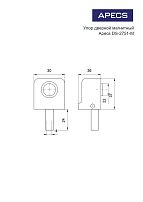 Апекс DS-2751-М-G золото ограничитель дверной магнитный (96,12) Апекс DS-2751-М-G золото ограничитель дверной магнитный (96,12)